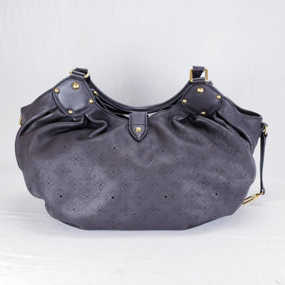 Louis Vuitton Mahina XL Hobo Perforated Leather Shoulder Bag - Brown / Gold - Picture 2 of 12